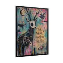 Load image into Gallery viewer, Rolled Poster — 'Your Trauma Was Never Your Fault' Deer Art Print