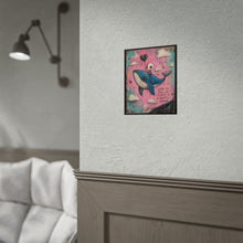 Load image into Gallery viewer, Rolled Poster — "Loving You Feels Like Floating in a Beautiful Unknown" Whale Art Print