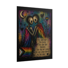 Load image into Gallery viewer, "Loved Exactly As You Are" Art | Draped Gothic Shadow Figures Poster