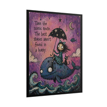 Load image into Gallery viewer, Take the Scenic Route Rolled Poster — Gothic Whimsical Ocean Fantasy Wall Art