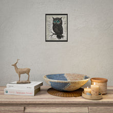 Load image into Gallery viewer, Owl Poster — “Even in the Darkest Night, Hope’s Flight” Inspirational Rolled Art Print