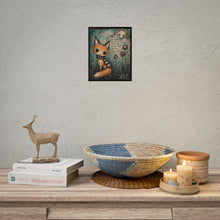 Load image into Gallery viewer, Fox Art Poster – "Be brave enough to chase the dreams that set your soul on fire"