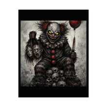Load image into Gallery viewer, Horror Clown Poster – Creepy Pennywise-Style Artwork Rolled Poster for Halloween Decor