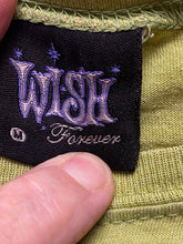 Load image into Gallery viewer, VTG Can't by Me Love Shirt Womens Medium Green Cropped 90s Lennon McCartney Lady