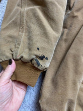 Load image into Gallery viewer, Vintage Carhartt Jacket Adult 4XL Tan Zip Bomber Detroit Style Quilt Lined Chore