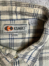 Load image into Gallery viewer, Kamro USA Shirt Adult 2XL XXL Green Plaid Button Up Pocket Casual Outdoor Mens