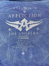 Load image into Gallery viewer, Affliction Shirt Womens Extra Large Blue Death Blade Los Angeles Grunge Y2K Lady