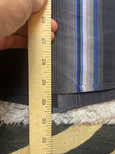 Load image into Gallery viewer, Perry Ellis Shirt Adult Extra Large Black Blue Striped Collared Casual Mens