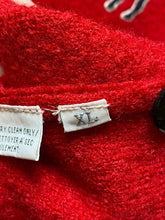 Load image into Gallery viewer, Marisa Christina Sweater Womens Extra Large Red Black Wool Animal Appliques