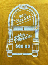 Load image into Gallery viewer, VTG Golden Memories Shirt Womens Small Goldenrod Single Stitch 20th Reunion 80s