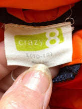 Load image into Gallery viewer, Crazy 8 Vest Womens Large Orange Puffer Full Zip Pockets Outerwear Outdoor Lady