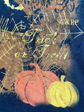 Load image into Gallery viewer, Pumpkin Shirt Womens 2X Black Halloween Witching Hour Haunting Horror Plus Lady