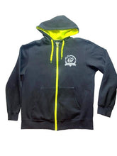 Load image into Gallery viewer, Charles River Jacket Adult Medium Black Hoodie Full Zip Capt’n Bill’s Grill Mens