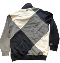 Load image into Gallery viewer, Ecko Unltd Jacket Adult Large Houndstooth Argyle Retro Full Zip Rhino Baggy Mens