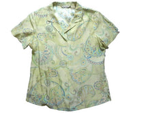 Load image into Gallery viewer, Tommy Bahama Shirt Womens Medium Button Down Hawaiian Paisley Ladies