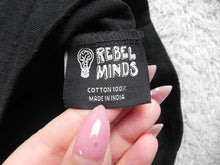 Load image into Gallery viewer, Rebel Minds Shirt Womens Large Black Love Ignited Grunge Gothic Streetwear Lady