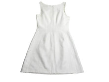 Load image into Gallery viewer, Banana Republic Dress Womens 4 White Back Zip Cocktail Rayon Sheath Casual Lady