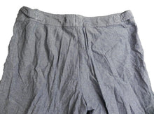Load image into Gallery viewer, Courtenay Pants Womens 18W (40x19.5) Blue Straight Leg Capri Cropped Flat Front