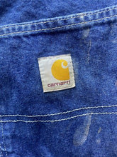Load image into Gallery viewer, Carhartt Jeans Adult 30x30 Blue Denim Dungaree Fit Carpenter Workwear 382-83 Men