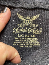 Load image into Gallery viewer, Faded Glory Shirt Adult Large Lost Arrow Affliction Style Waffle Knit Goth Mens