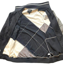 Load image into Gallery viewer, Ecko Unltd Jacket Adult Large Houndstooth Argyle Retro Full Zip Rhino Baggy Mens