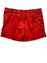 Load image into Gallery viewer, Catalina Shorts Womens 1X Red Cargo Pockets Swimwear Bottoms Snaps Plus Ladies