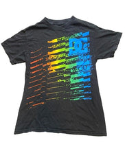 Load image into Gallery viewer, DC Shoes Shirt Womens Small Black Colorful Logo Streetwear Skateboard Grunge