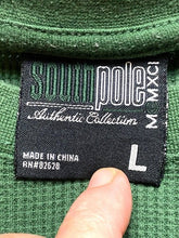 Load image into Gallery viewer, Southpole Shirt Adult Large Waffle Knit Long Sleeve Thermal Forest Green Mens