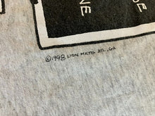 Load image into Gallery viewer, VTG Airplane Shirt Adult Medium Flight School Funny 90s Light Gray Black Mens