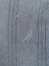 Load image into Gallery viewer, Nautica Sweater Adult 2XL XXL Navy Blue V-Neck Knitted Pullover Outerwear Mens