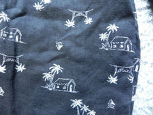 Load image into Gallery viewer, J Jill Pants Womens SP Black Palm Trees Nipa House Tropical Linen Petite Ladies