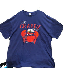 Load image into Gallery viewer, Mr. Crabby Pants Shirt Adult 3XL Blue Ocean Lakes Family Campground Crab Mens