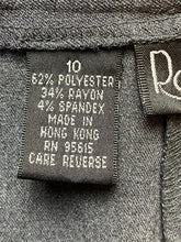Load image into Gallery viewer, Rafaella Pants Womens 10 (29x29.5) Gray Wide Leg Flat Front Spandex Stretch Lady