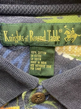 Load image into Gallery viewer, Vintage Knights of Round Table Shirt Adult 2X AOP Flower Hawaiian Golf Polo Mens