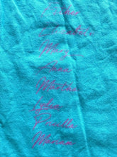Load image into Gallery viewer, VTG Be Radical Shirt Womens Medium Turquoise Name Print Comfort Wash USA 80s 90s