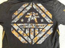 Load image into Gallery viewer, American Fighter Shirt Adult Large Black Hooded Thermal Waffle Knit Training Men