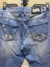 Load image into Gallery viewer, Broken Promises Jeans Womens 30x33 Denim Bad Habits Splatter Ultra Slim Stretch
