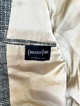 Load image into Gallery viewer, Embassy Park Sport Coat Mens 44R Yellow Black Tweed Suit Blazer USA Made