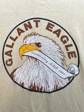 Load image into Gallery viewer, VTG Gallant Eagle Shirt Adult Small Beige Vanderberg AFB 1984 Single Stitch Mens