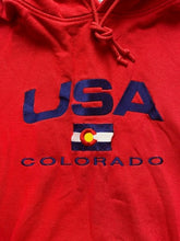 Load image into Gallery viewer, USA Colorado Sweatshirt Adult Extra Large Red Pacific & Co Perfect Hoodie Mens