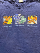 Load image into Gallery viewer, VTG Tigger Shirt Adult Extra Large Navy Stripes Springs Bounce Disney Tiger Mens