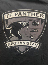 Load image into Gallery viewer, Task Force Panther Shirt Adult Small Black Afghanistan Armed Forces Military Men