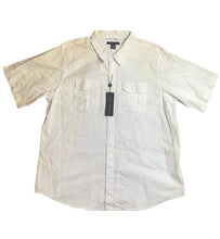 Load image into Gallery viewer, Linea Uomo Shirt Adult 2XL XXL White Button Up Flap Pockets Casual Mens NWT