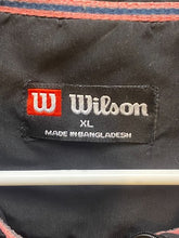 Load image into Gallery viewer, Wilson Jacket Adult Extra Large Black Full Zip Track Athletic Windbreaker Mens