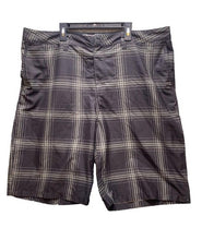 Load image into Gallery viewer, Quiksilver Amphibian Shorts Mens 40 Black Plaid Surf Fishing Swim Outdoors