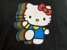 Load image into Gallery viewer, Hello Kitty Shirt Womens Large Short Sleeve Rainbow Fictional Cartoon Sanrio