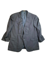 Load image into Gallery viewer, Versini Suit Coat Mens 52R W50 Black Single Breasted 100% Wool Sport Blazer
