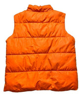 Load image into Gallery viewer, Crazy 8 Vest Womens Large Orange Puffer Full Zip Pockets Outerwear Outdoor Lady