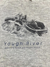 Load image into Gallery viewer, Yough River Shirt Adult Large Gray White Water Adventures Rafting Survival Mens