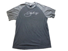 Load image into Gallery viewer, Starbury by Stephon Marbury Shirt Adult Large Signature Print Raglan Mens